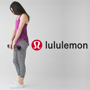 LULULEMON Wunder Under Crop (Hi-Rise) Miss Mosaic Black